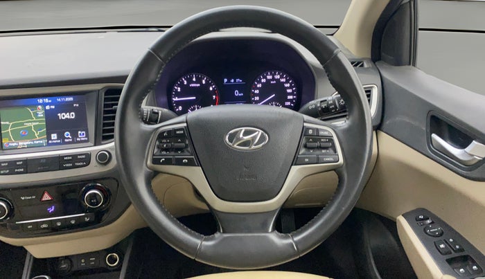 2018 Hyundai Verna 1.6 VTVT SX + AT, Petrol, Automatic, 53,311 km, Steering Wheel Close Up