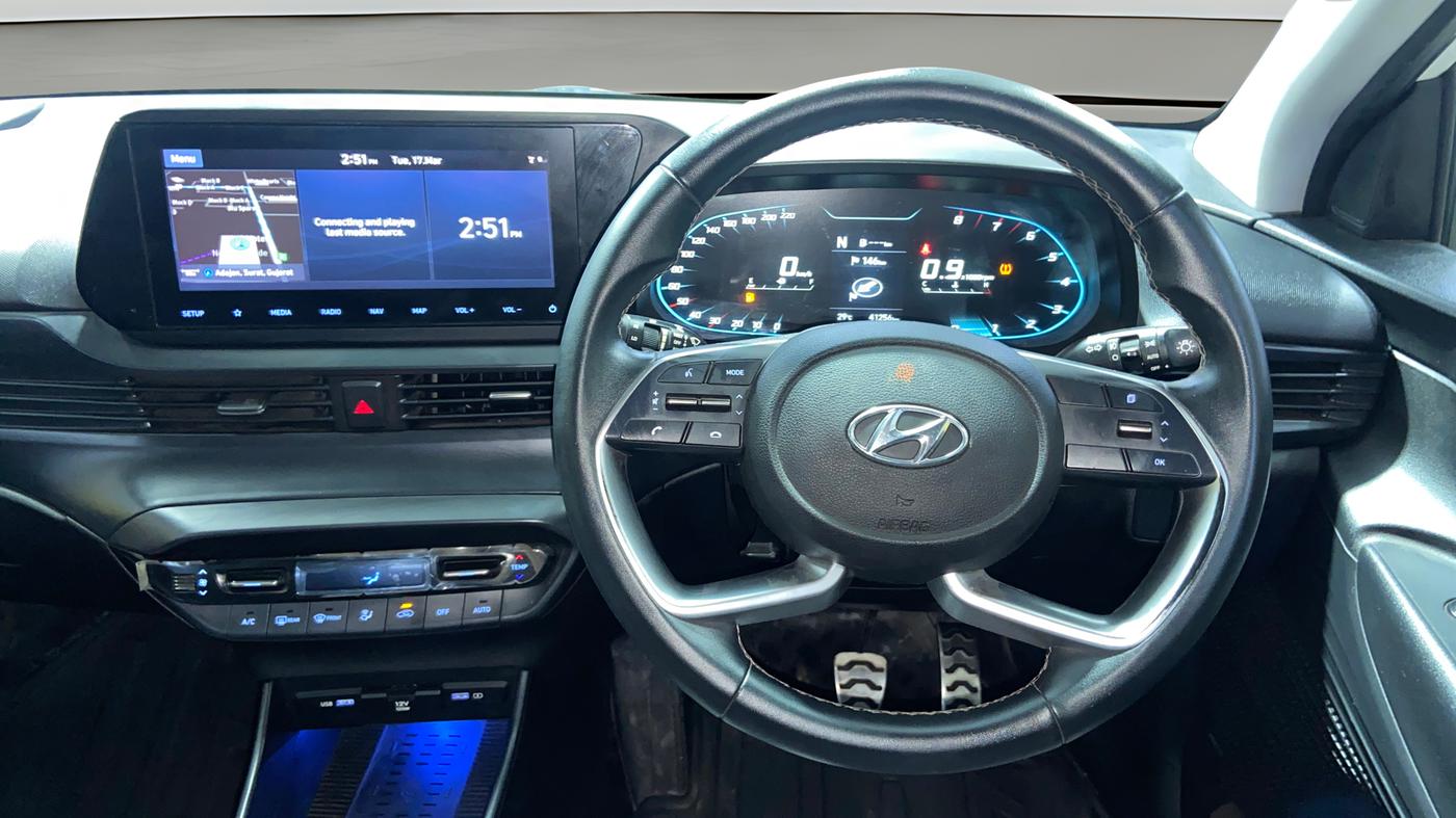 2021 Hyundai NEW I20 Asta 1.0 GDI Turbo IMT, Petrol, Manual, 41,240 km, Steering Wheel Close Up