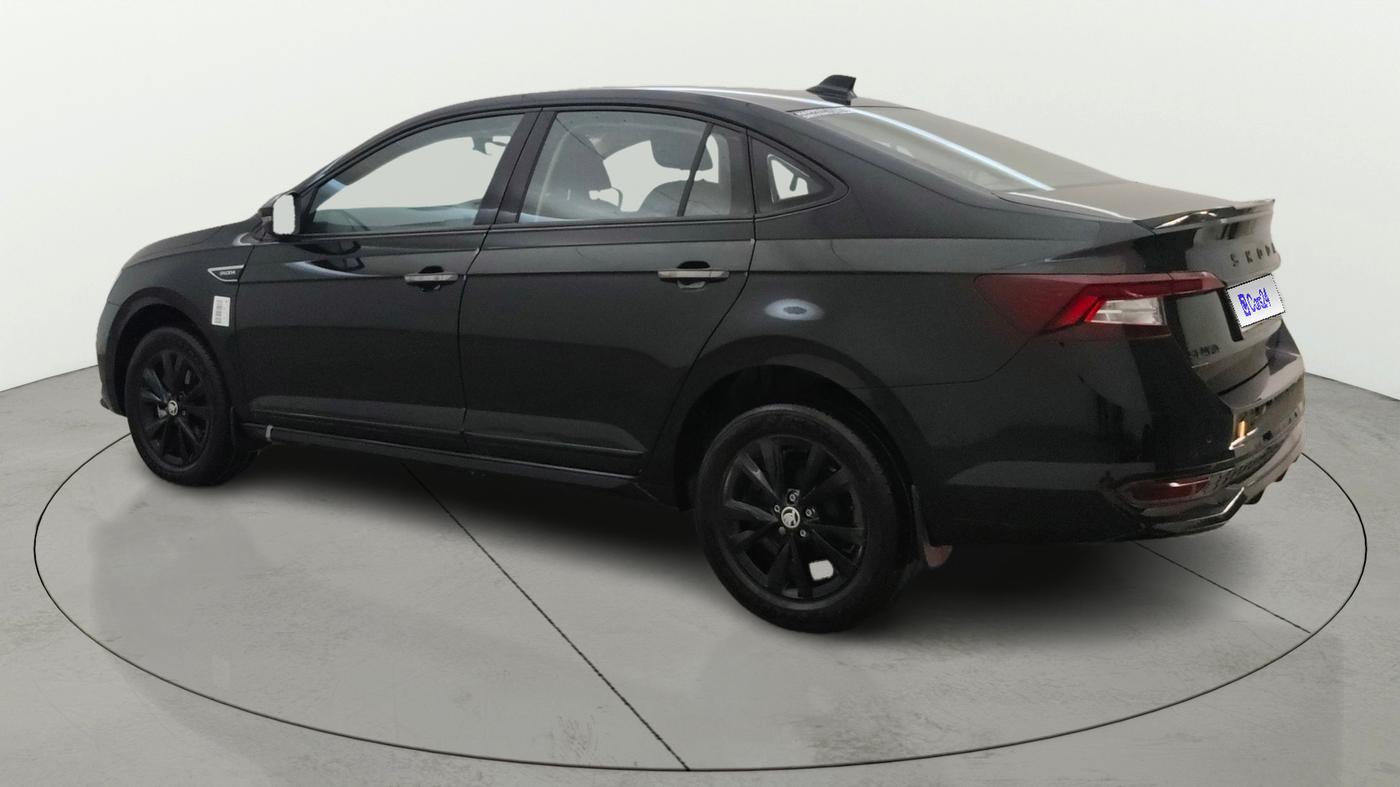 2025 Skoda SLAVIA Sportline 1.0L TSI AT, Petrol, Automatic, 2,384 km, Left Back Diagonal