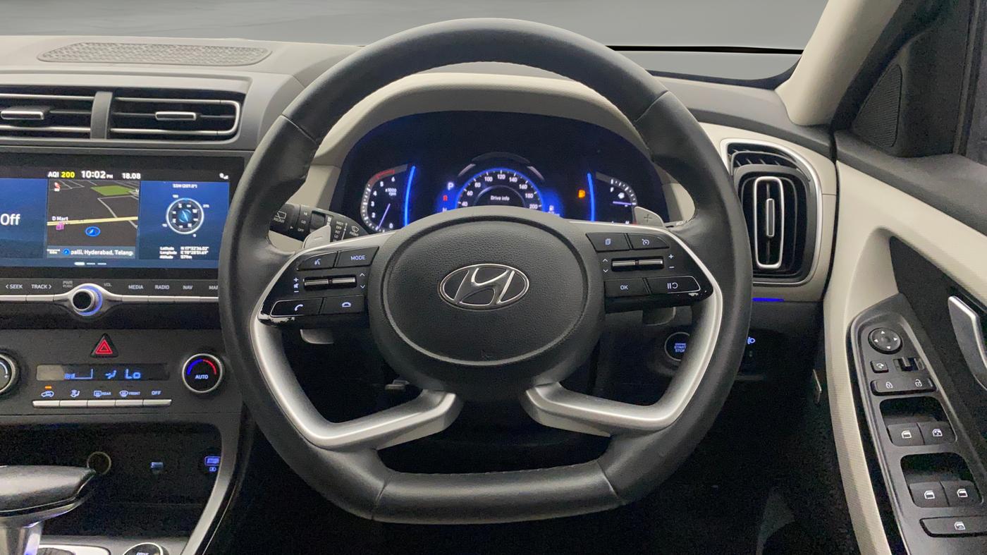 2022 Hyundai Creta SX (O) AT 1.5 DIESEL, Diesel, Automatic, 1,07,294 km, Steering Wheel Close Up