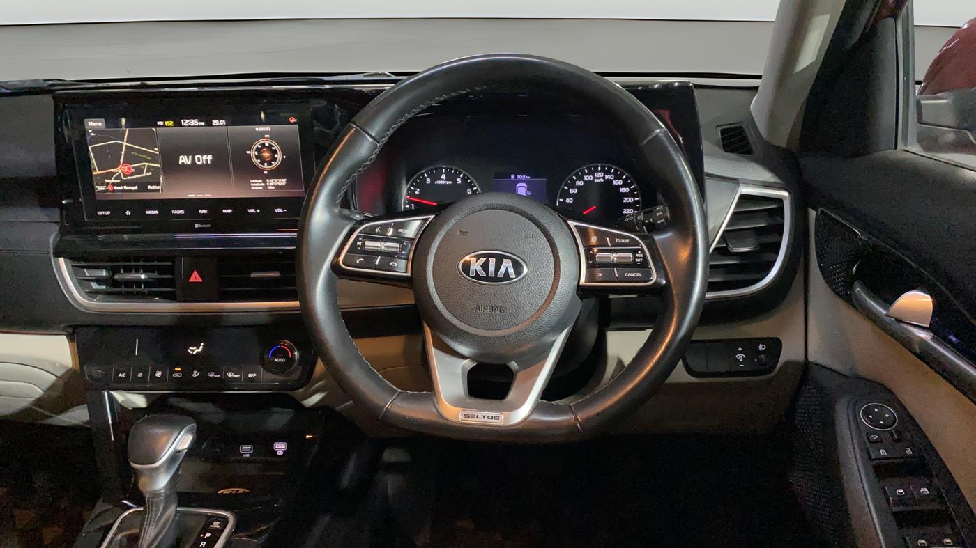 2019 KIA SELTOS HTX IVT 1.5 PETROL, Petrol, Automatic, 38,260 km, Steering Wheel Close Up