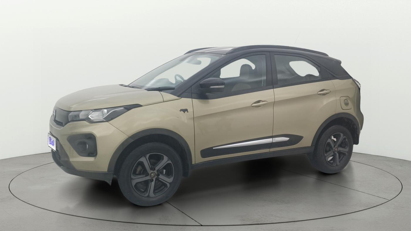 2022 Tata NEXON XZA PLUS (PREMIUM) KAZIRANGA PETROL, Petrol, Automatic, 29,118 km, Left Front Diagonal
