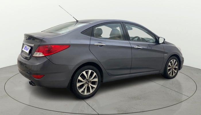 2014 Hyundai Verna FLUIDIC 1.6 CRDI SX AT, Diesel, Automatic, 99,487 km, Right Back Diagonal