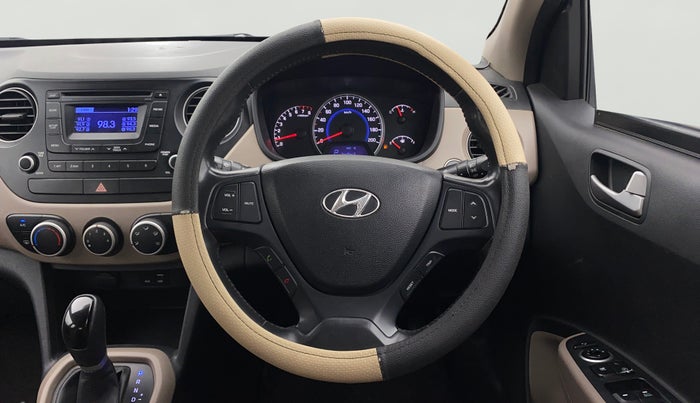 2015 Hyundai Grand i10 ASTA AT 1.2 KAPPA VTVT, Petrol, Automatic, 78,395 km, Steering Wheel Close Up