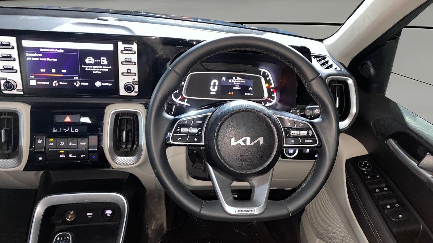 2023 KIA SONET HTX Anniversary Edition 1.5 iMT, Diesel, Manual, 11,107 km, Steering Wheel Close Up