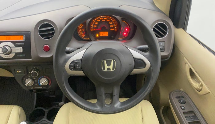 2013 Honda Amaze 1.2L I-VTEC S, Petrol, Manual, 43,963 km, Steering Wheel Close Up