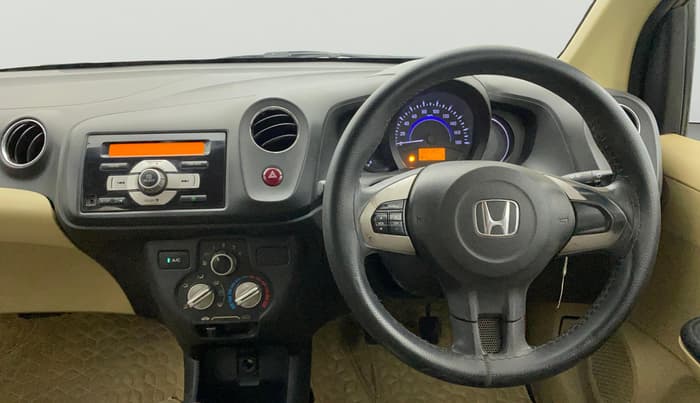 2014 Honda Amaze 1.2L I-VTEC S, Petrol, Manual, 1,02,204 km, Steering Wheel Close Up