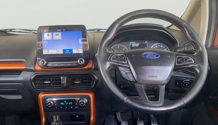 2018 Ford Ecosport TITANIUM 1.5L SPORTS(SUNROOF) DIESEL, Diesel, Manual, 1,42,097 km, Steering Wheel Close Up