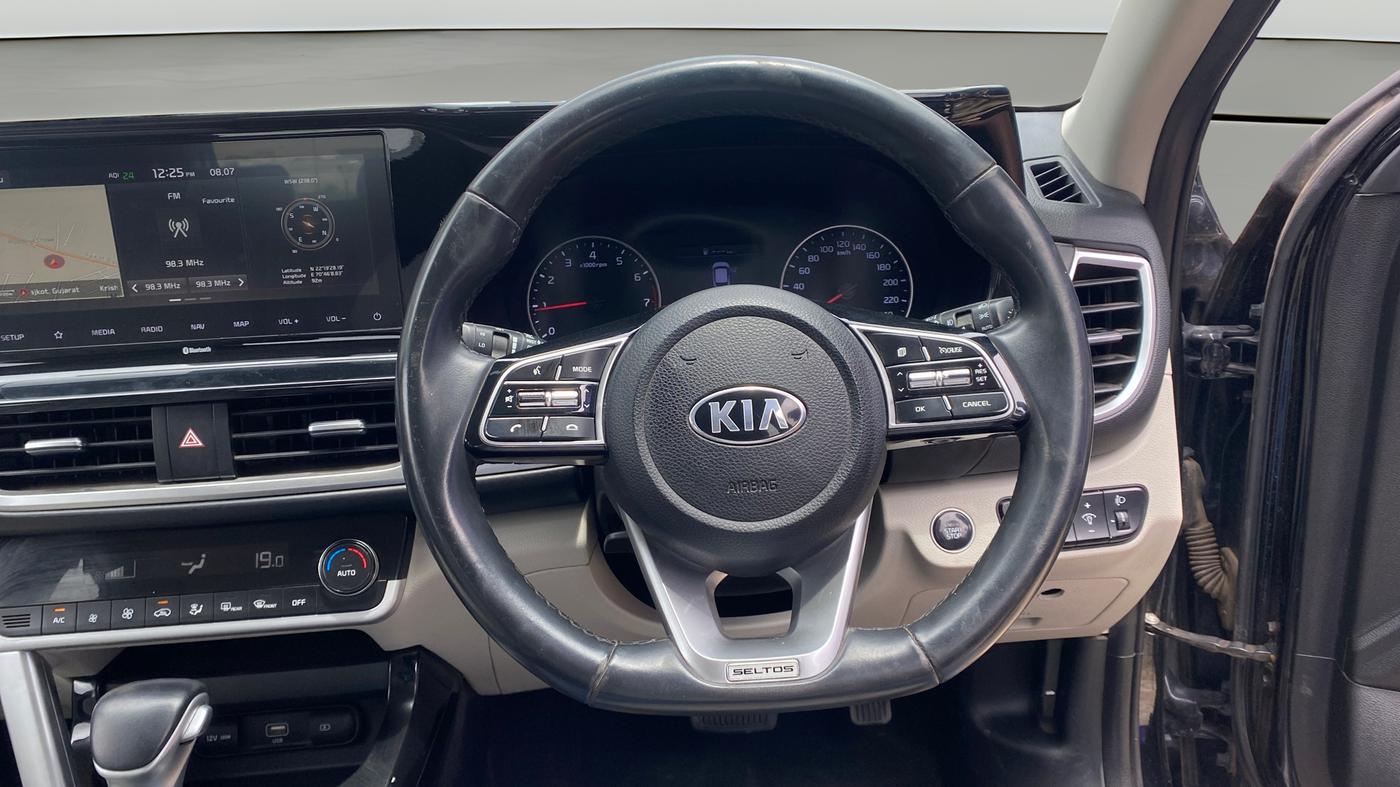 2021 KIA SELTOS HTX IVT 1.5 PETROL, Petrol, Automatic, 69,189 km, Steering Wheel Close Up