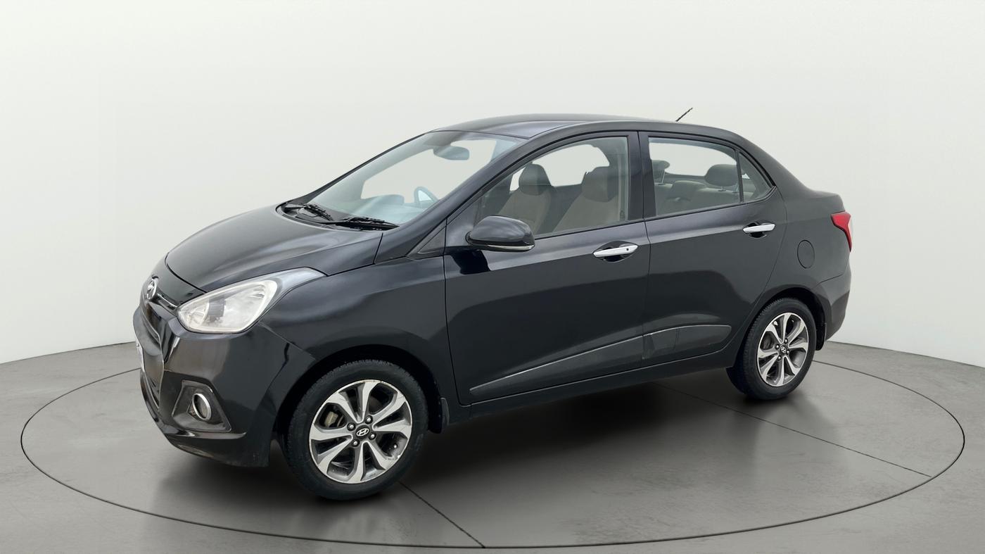 2015 Hyundai Xcent SX 1.2, Petrol, Manual, 1,18,950 km, Left Front Diagonal