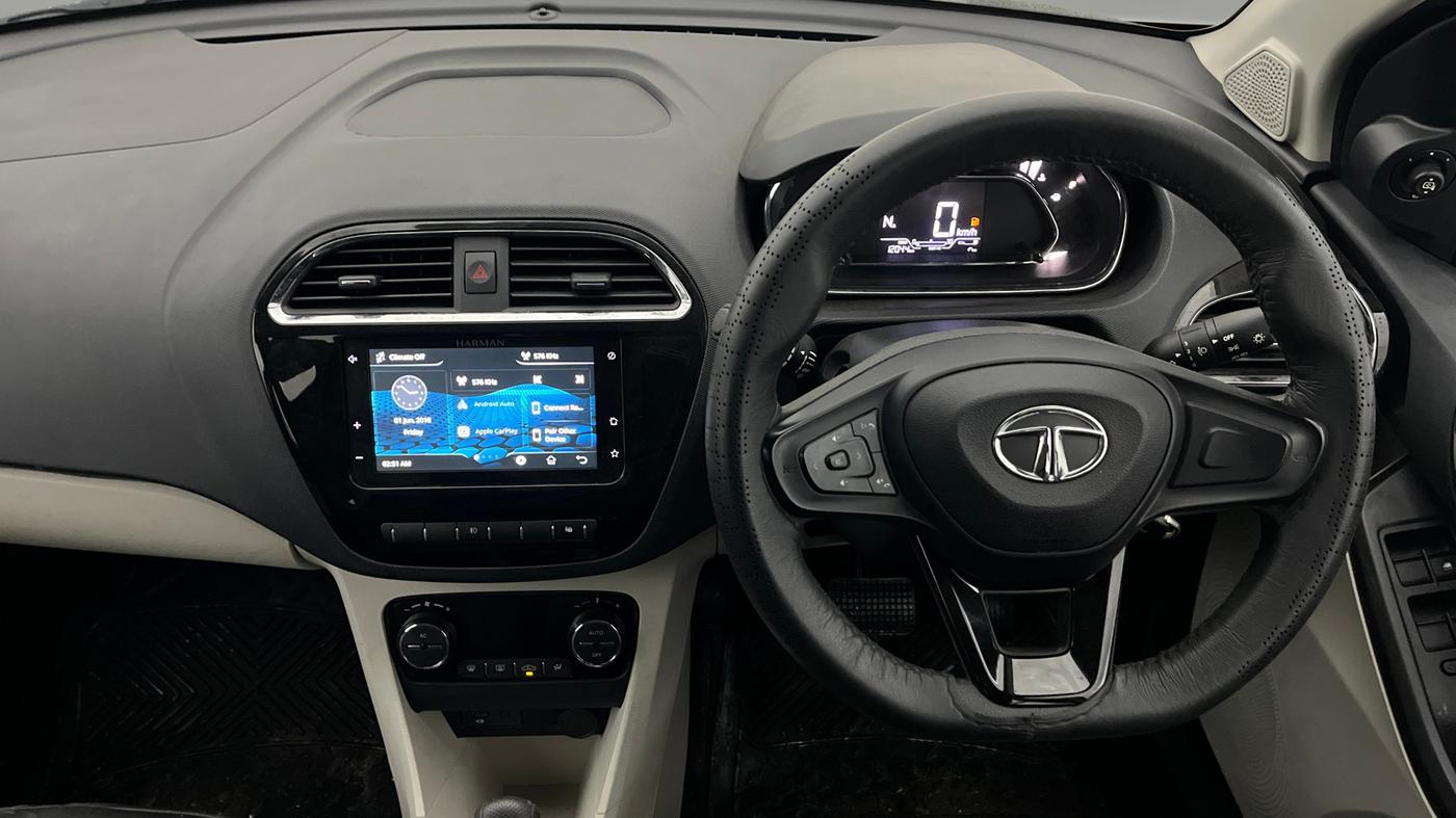2022 Tata Tiago XZA PLUS PETROL, Petrol, Automatic, 12,042 km, Steering Wheel Close Up