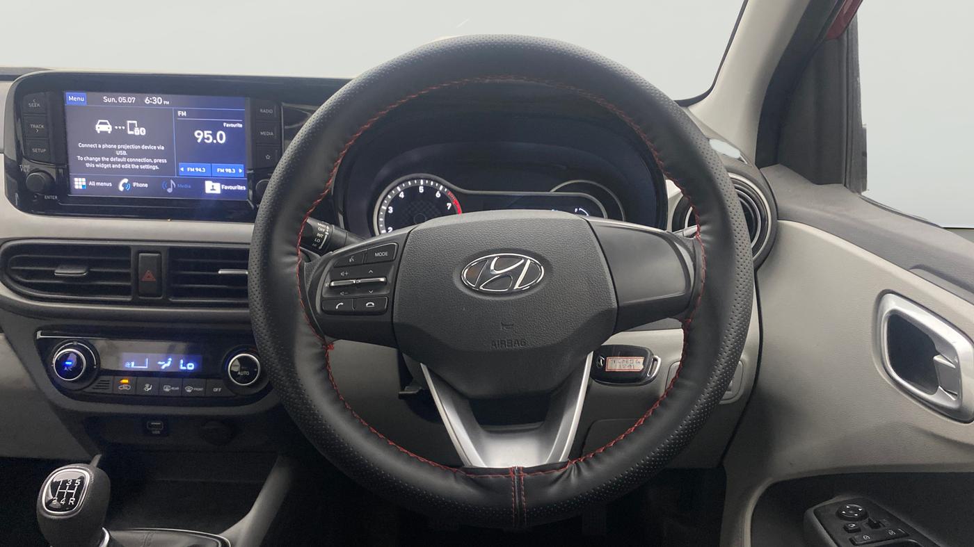 2022 Hyundai GRAND I10 NIOS SPORTZ 1.2 KAPPA VTVT, Petrol, Manual, 26,691 km, Steering Wheel Close Up