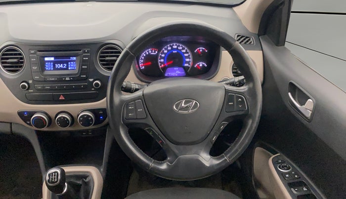 2015 Hyundai Grand i10 ASTA (O) 1.2 KAPPA VTVT, Petrol, Manual, 71,429 km, Steering Wheel Close Up