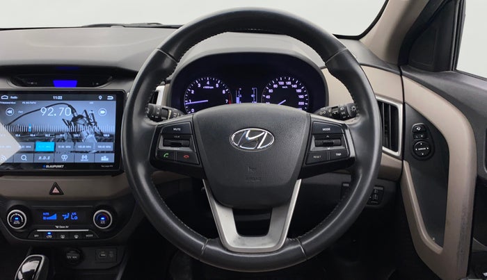 2016 Hyundai Creta SX PLUS AT 1.6 PETROL, Petrol, Automatic, 1,10,653 km, Steering Wheel Close Up