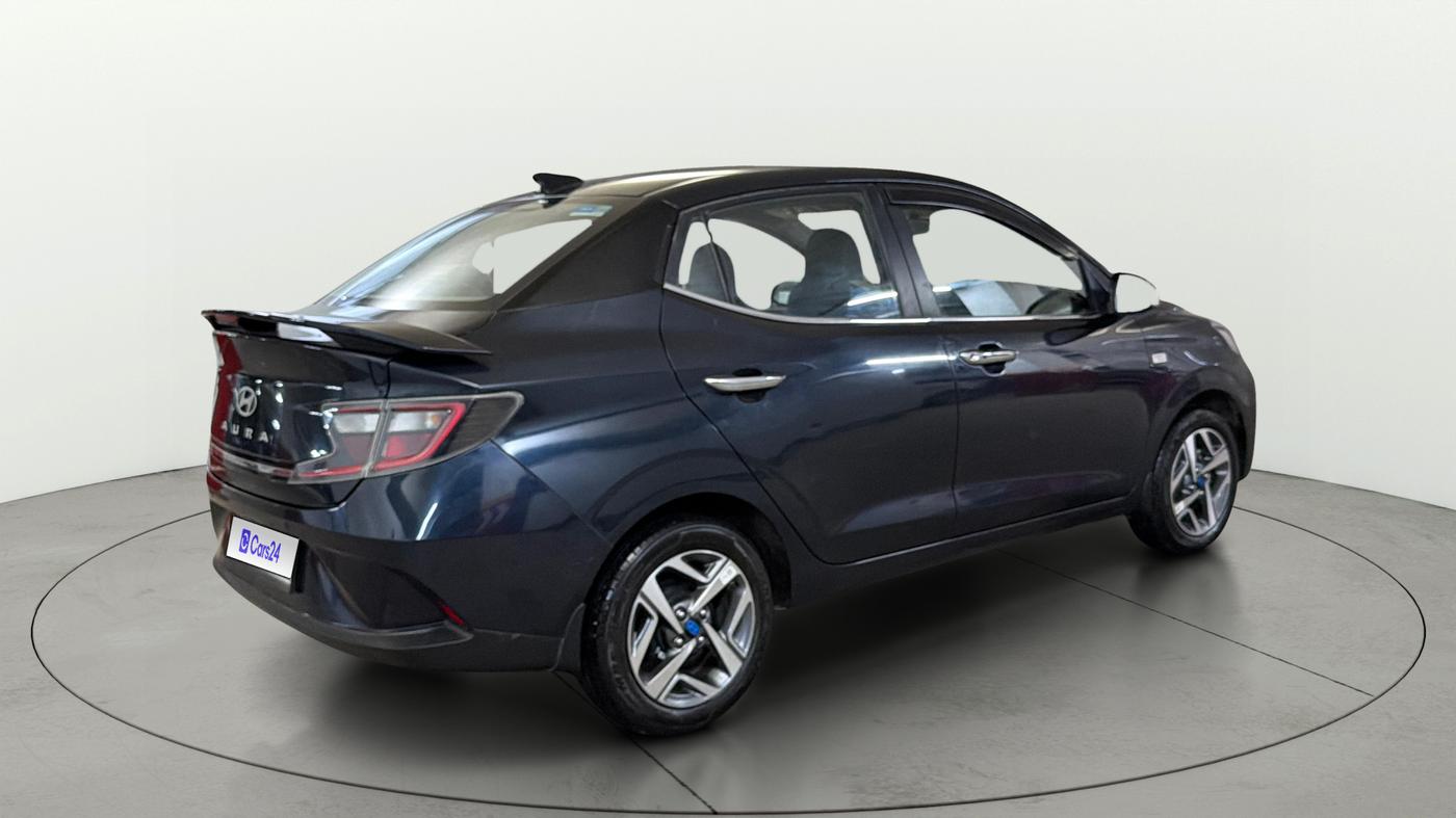 2024 Hyundai AURA SX PLUS 1.2 AMT, Petrol, Automatic, 16,842 km, Right Back Diagonal