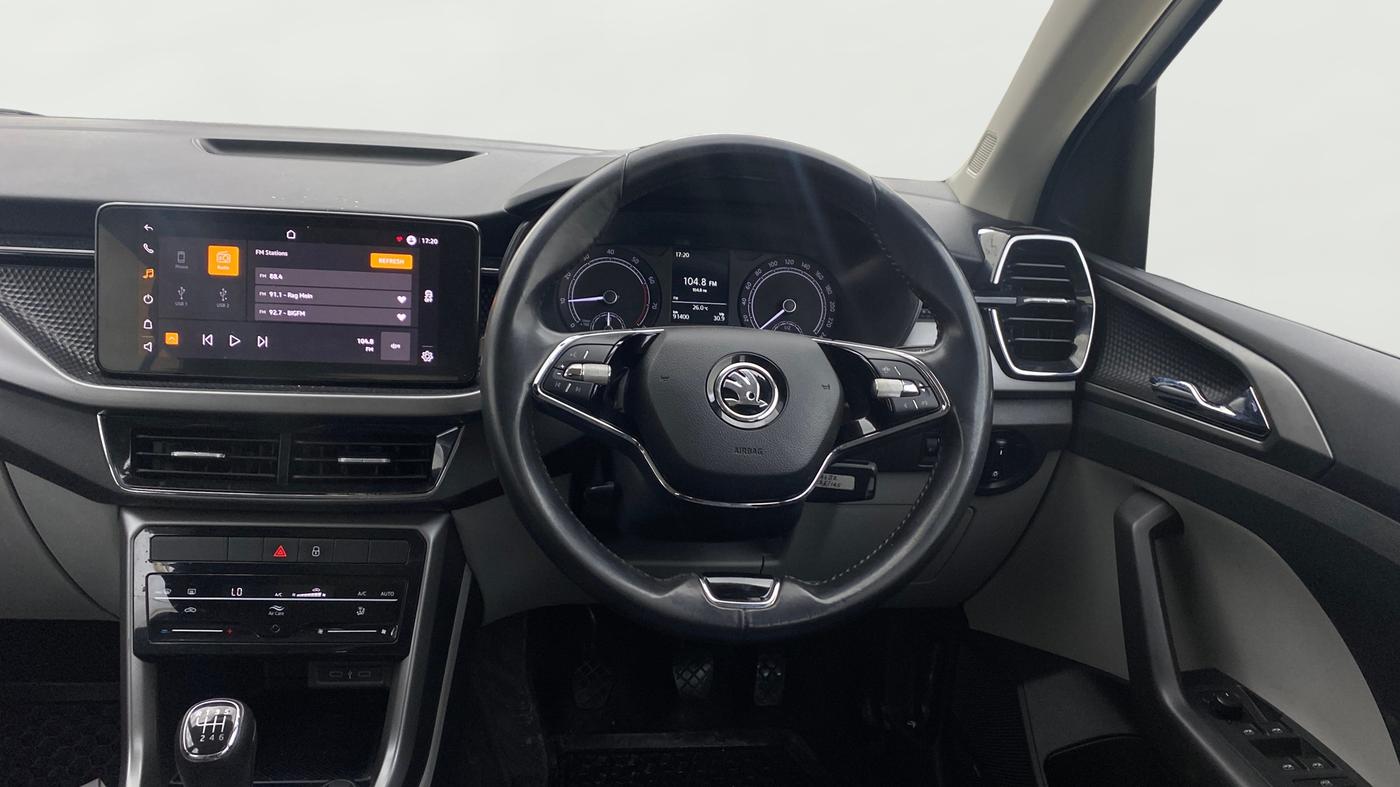 2021 Skoda KUSHAQ AMBITION 1.0L TSI MT, Petrol, Manual, 91,398 km, Steering Wheel Close Up