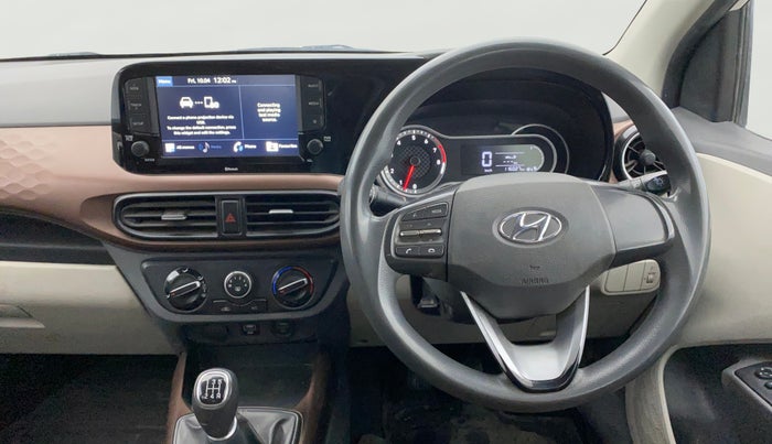 2021 Hyundai AURA SX 1.2, Petrol, Manual, 1,16,017 km, Steering Wheel Close Up