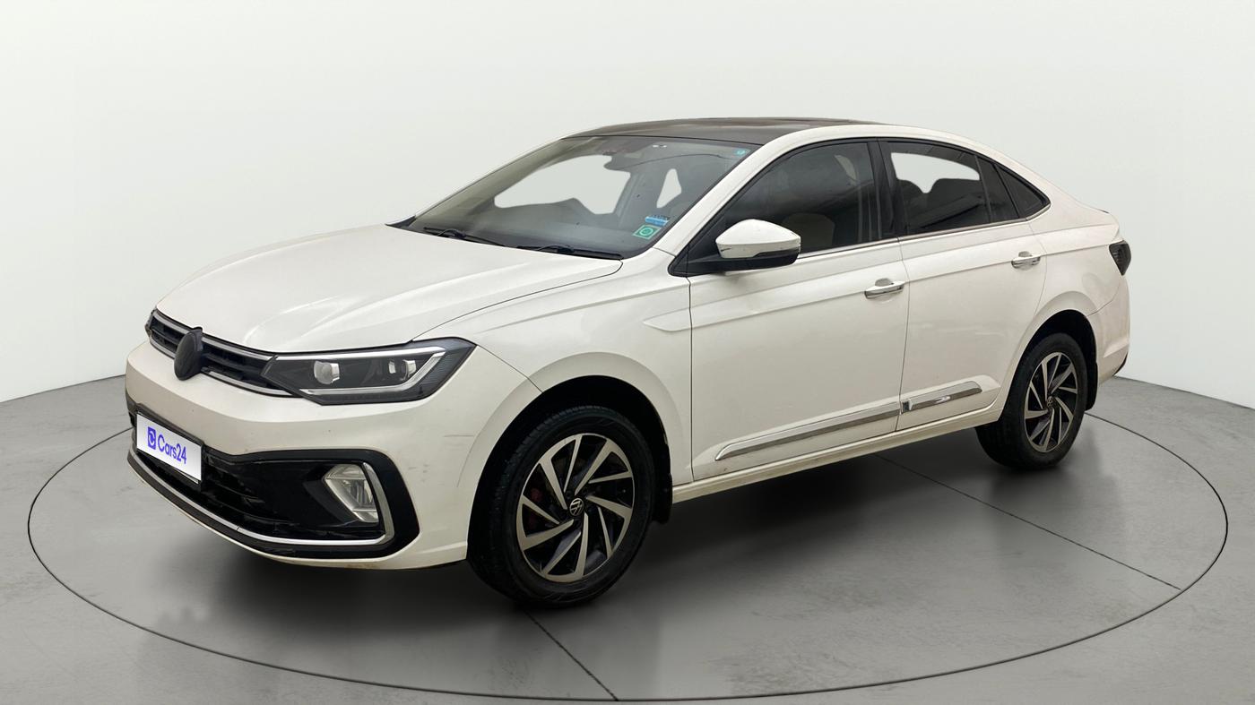 2022 Volkswagen VIRTUS TOPLINE TSI 1.0 MT, Petrol, Manual, 70,156 km, Left Front Diagonal