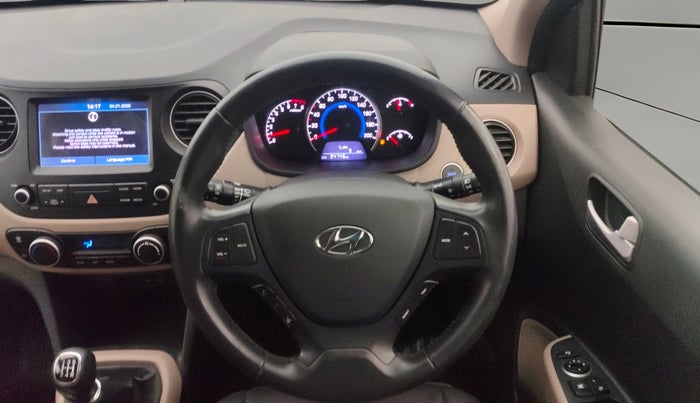 2017 Hyundai Grand i10 ASTA 1.2 KAPPA VTVT, Petrol, Manual, 34,734 km, Steering Wheel Close Up