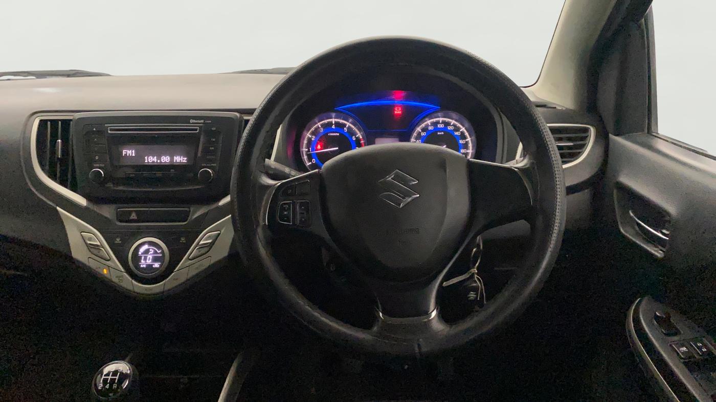 2016 Maruti Baleno DELTA PETROL 1.2, Petrol, Manual, 66,499 km, Steering Wheel Close Up