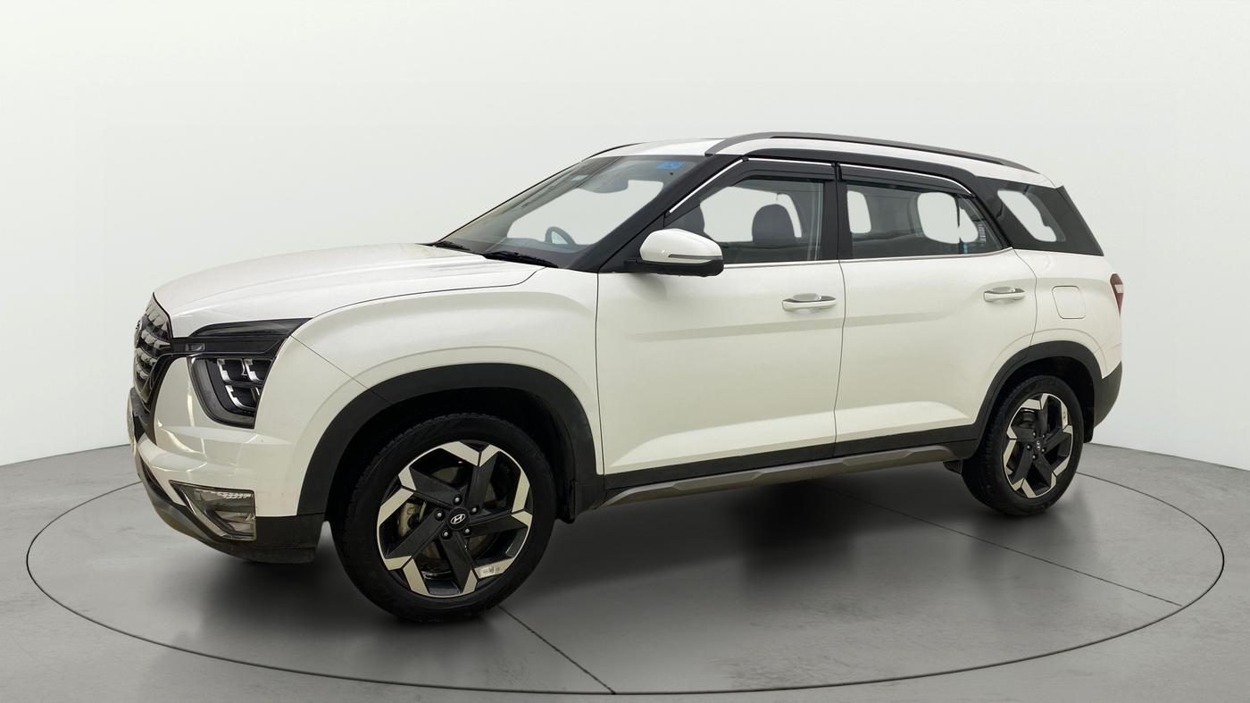 2023 Hyundai ALCAZAR PLATINUM 1.5 TURBO PETROL MT 7STR, Petrol, Manual, 24,496 km, Left Front Diagonal