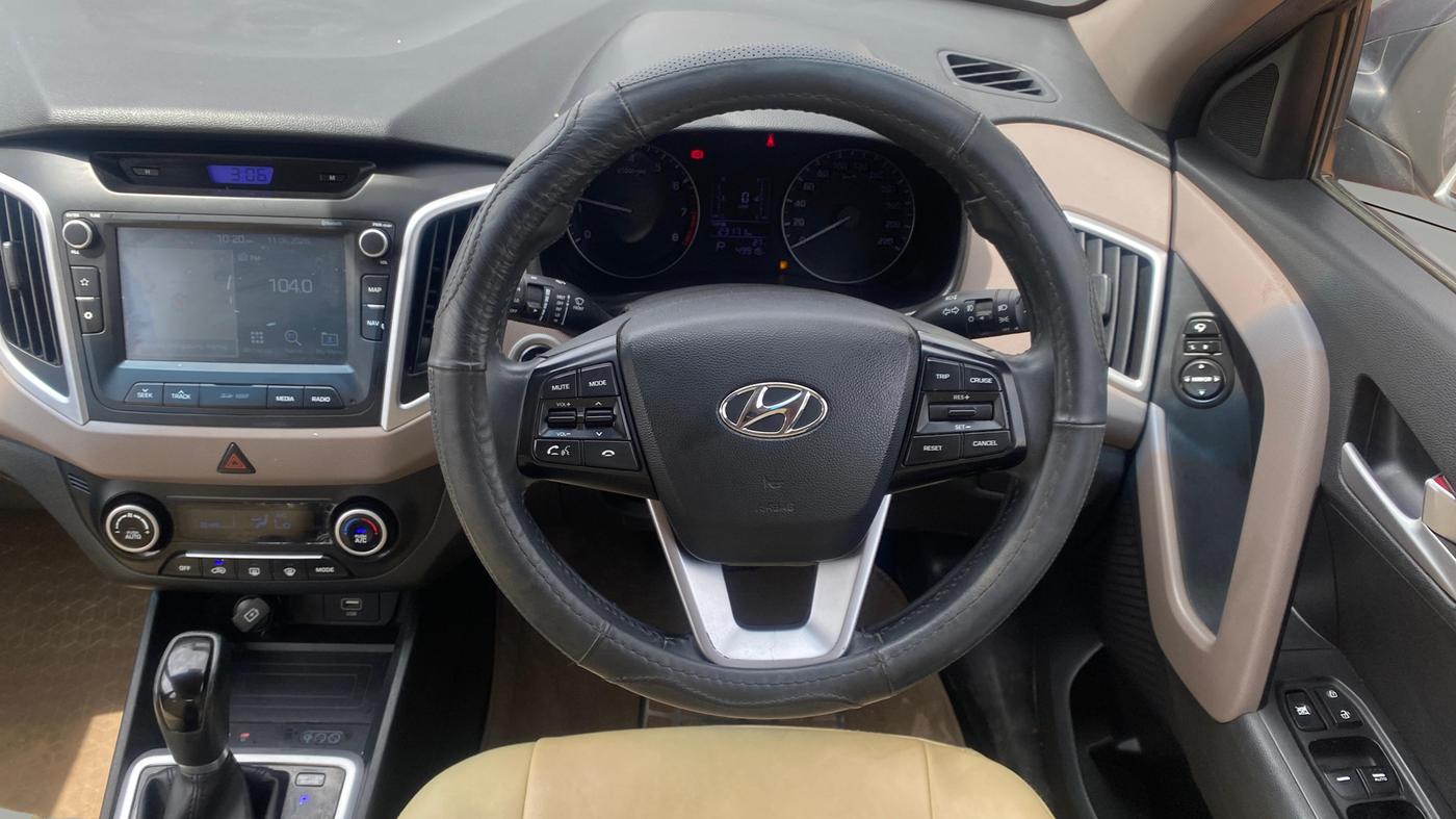 2019 Hyundai Creta SX AT 1.6 PETROL, Petrol, Automatic, 49,917 km, Steering Wheel Close Up