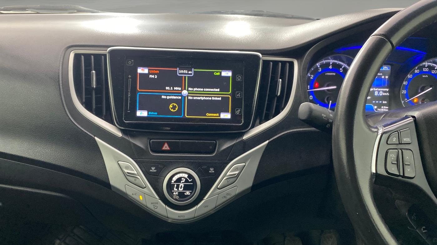 2018 Maruti Baleno ALPHA PETROL 1.2, Petrol, Manual, 74,283 km, Air Conditioner