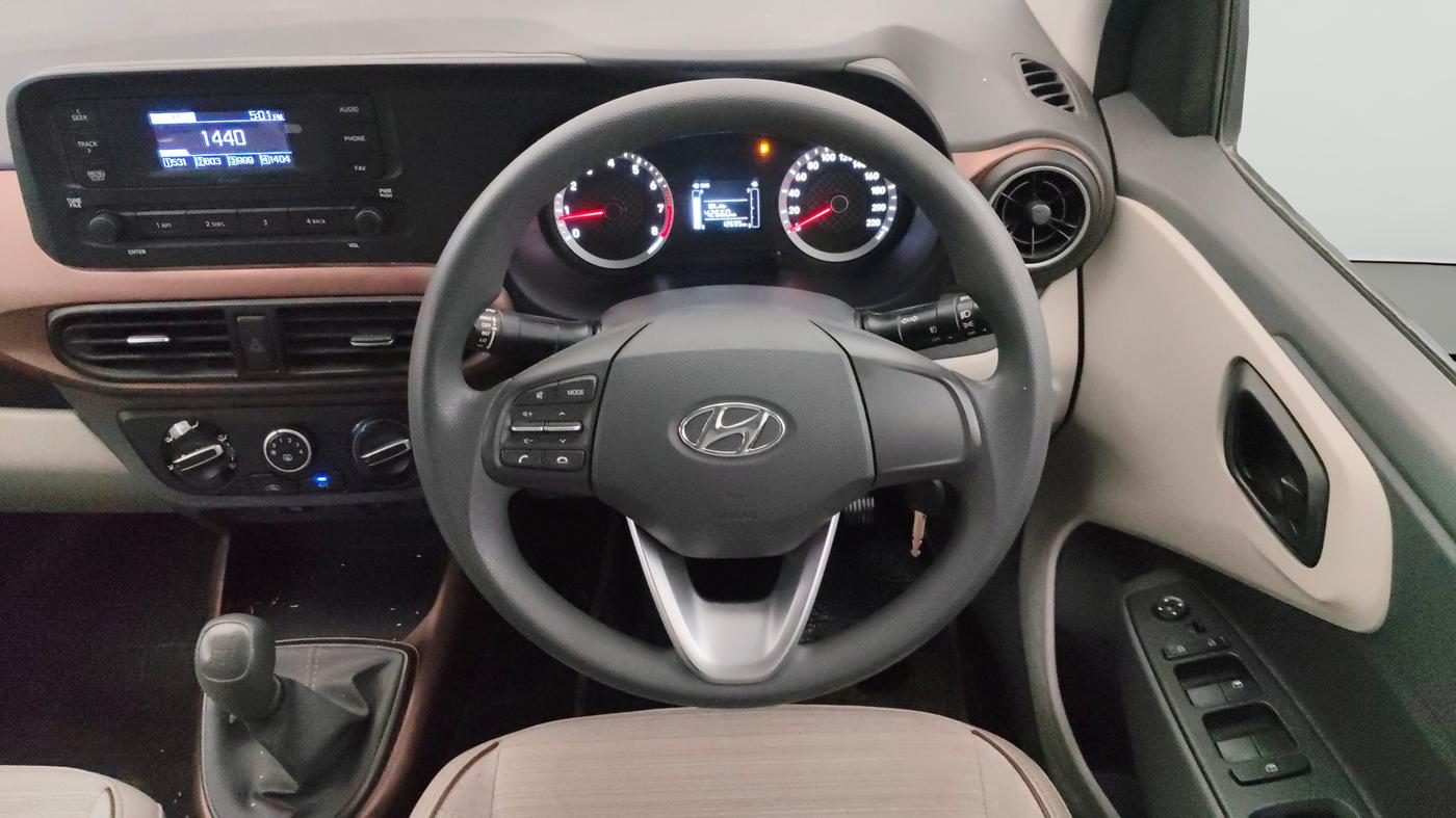 2022 Hyundai AURA S 1.2 CNG, CNG, Manual, 12,695 km, Steering Wheel Close Up