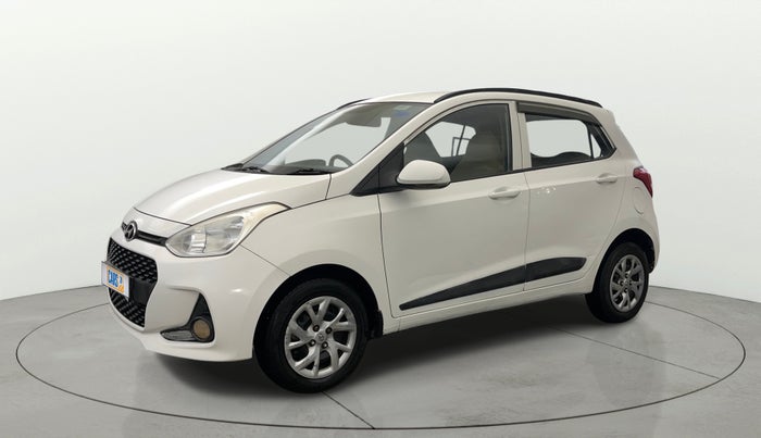 2017 Hyundai Grand i10 SPORTZ (O) 1.2 KAPPA VTVT, Petrol, Manual, 70,552 km, Left Front Diagonal
