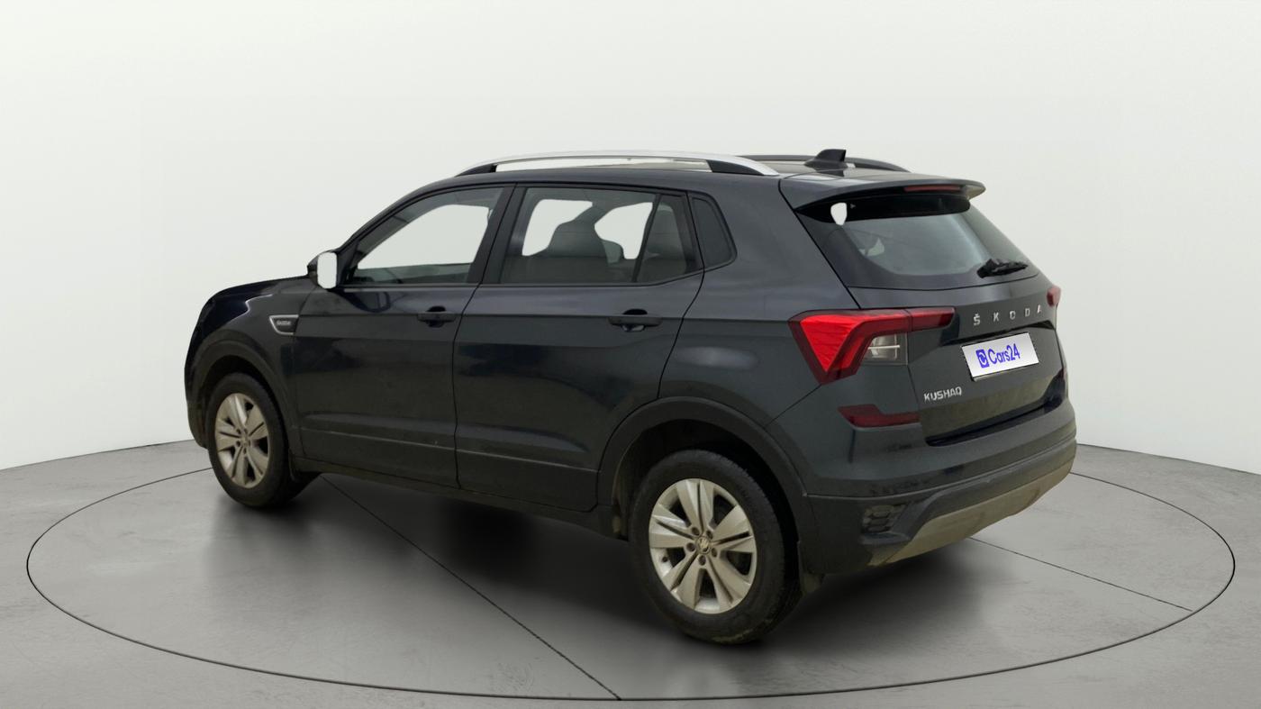 2022 Skoda KUSHAQ AMBITION 1.0L TSI AT, Petrol, Automatic, 36,528 km, Left Back Diagonal