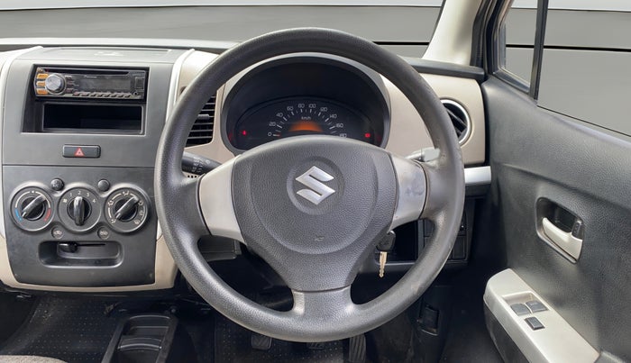 2014 Maruti Wagon R 1.0 LXI, Petrol, Manual, 80,116 km, Steering Wheel Close Up