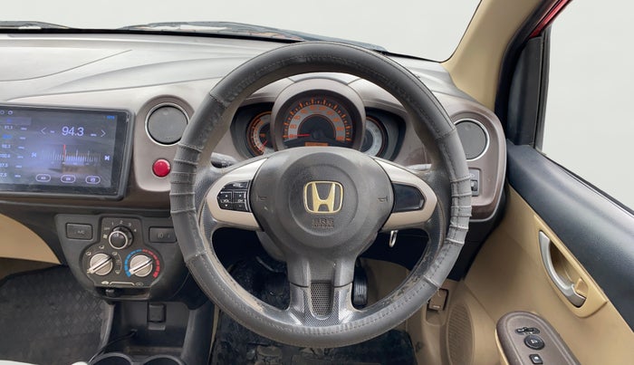 2012 Honda Brio V MT, Petrol, Manual, 1,00,793 km, Steering Wheel Close Up