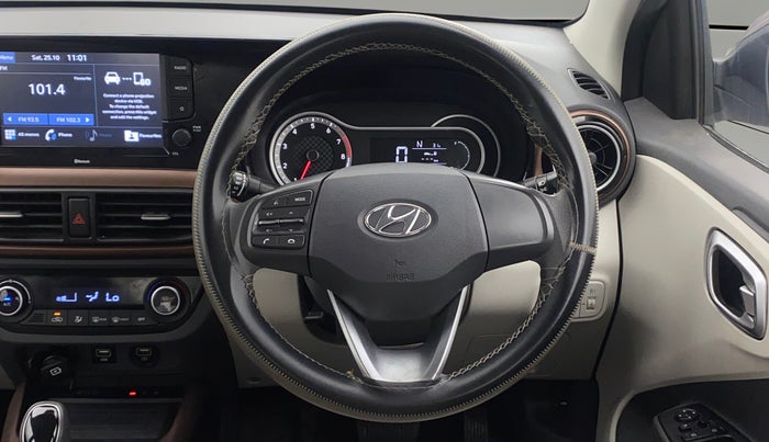 2020 Hyundai AURA SX PLUS 1.2 AMT, Petrol, Automatic, 30,090 km, Steering Wheel Close Up