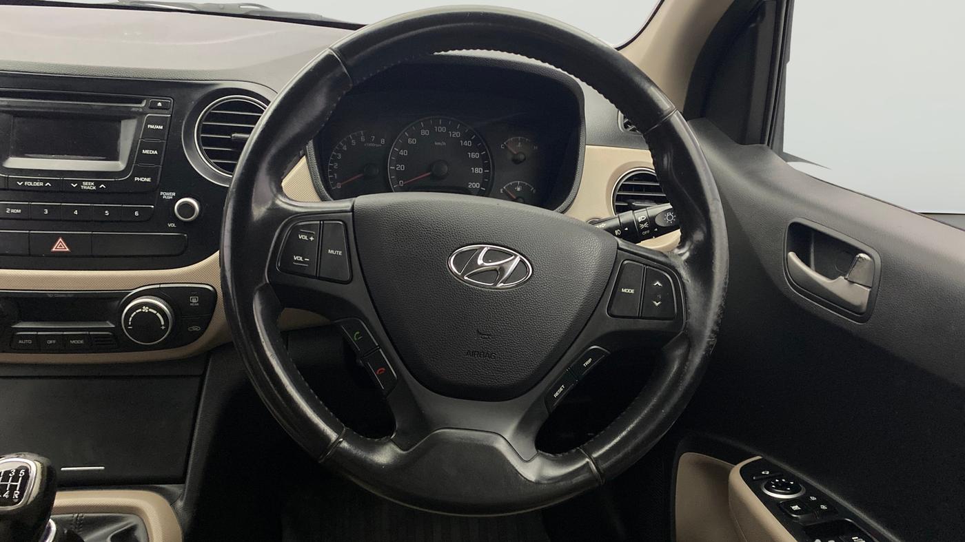 2014 Hyundai Xcent SX 1.2 (O), Petrol, Manual, 63,007 km, Steering Wheel Close Up