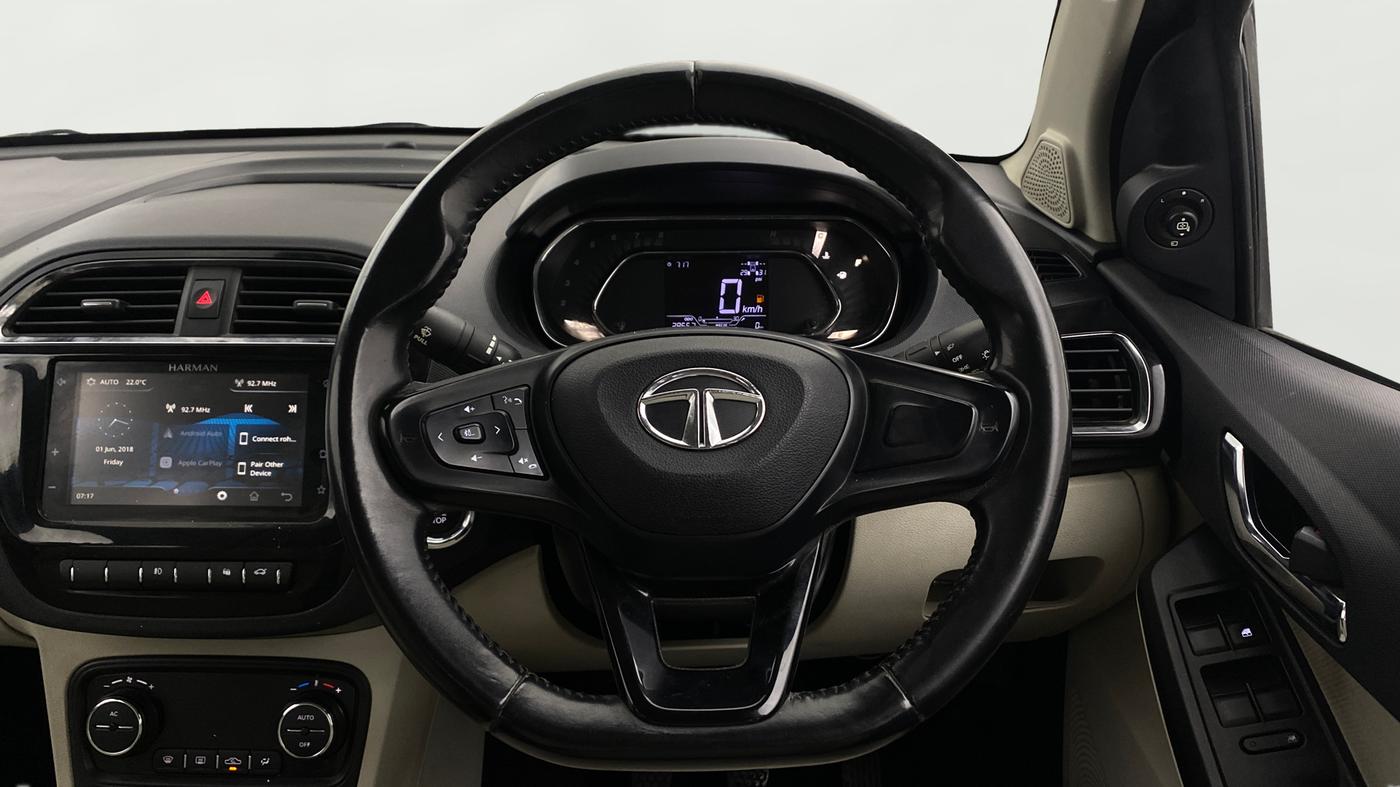 2023 Tata TIGOR XZ PLUS PETROL, Petrol, Manual, 28,667 km, Steering Wheel Close Up