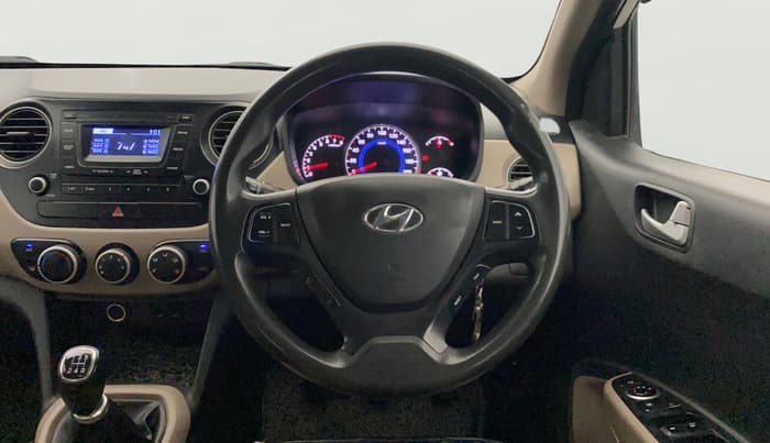 2016 Hyundai Grand i10 SPORTZ 1.2 KAPPA VTVT, Petrol, Manual, 1,31,613 km, Steering Wheel Close Up