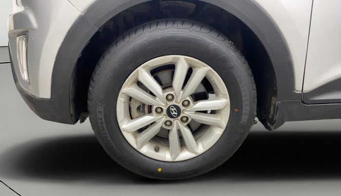 2016 Hyundai Creta SX PLUS 1.6 PETROL, Petrol, Manual, 1,05,128 km, Left Front Wheel