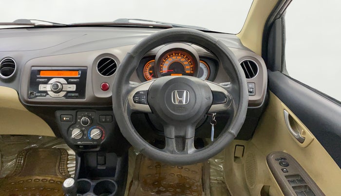 2013 Honda Brio VX MT, Petrol, Manual, 1,06,631 km, Steering Wheel Close Up