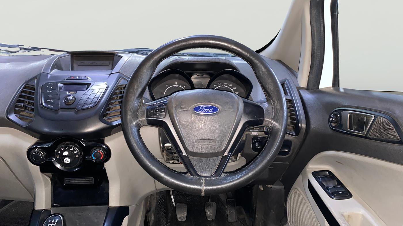 2017 Ford Ecosport TREND 1.5L DIESEL, Diesel, Manual, 96,925 km, Steering Wheel Close Up