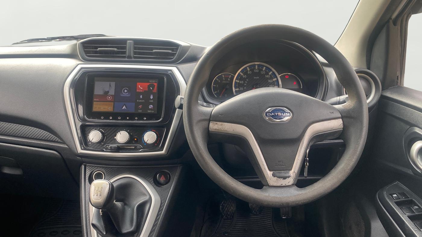 2018 Datsun Go A, Petrol, Manual, 88,316 km, Steering Wheel Close Up