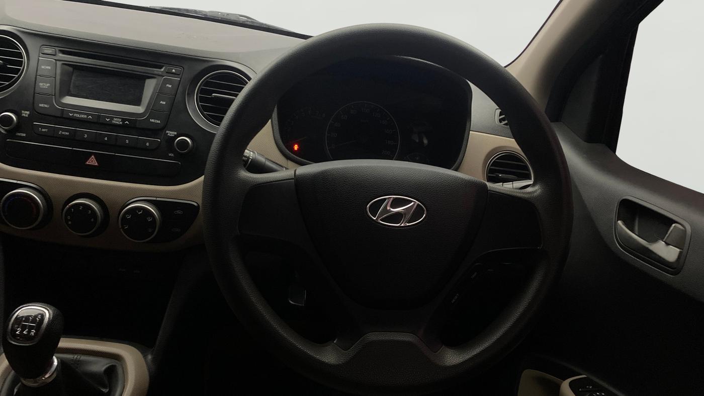 2014 Hyundai Grand i10 SPORTZ 1.2 KAPPA VTVT, CNG, Manual, 61,754 km, Steering Wheel Close Up