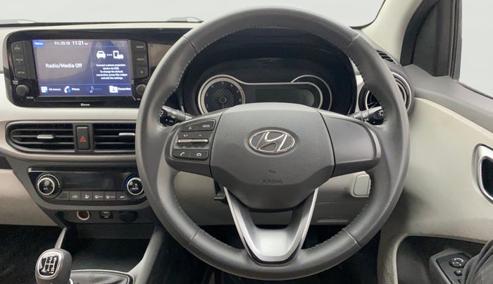 2021 Hyundai GRAND I10 NIOS ASTA 1.2 KAPPA VTVT, Petrol, Manual, 1,28,669 km, Steering Wheel Close Up