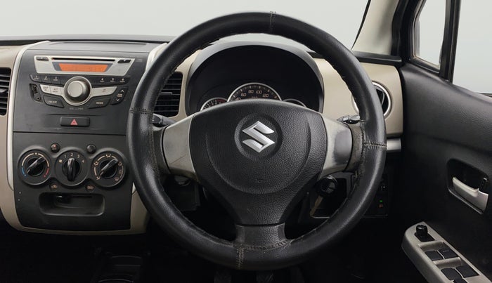 2013 Maruti Wagon R 1.0 VXI, Petrol, Manual, 86,298 km, Steering Wheel Close Up