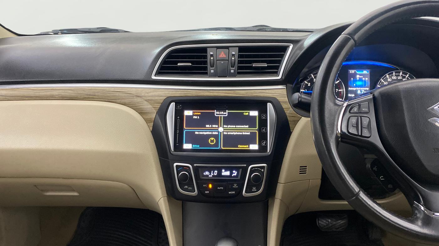 2019 Maruti Ciaz ALPHA  AT 1.5 SHVS PETROL, Petrol, Automatic, 91,080 km, Air Conditioner