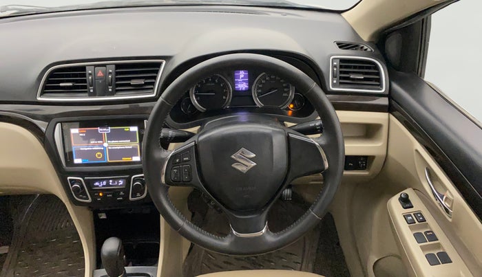 2017 Maruti Ciaz ALPHA  AT 1.4  PETROL, CNG, Automatic, 46,803 km, Steering Wheel Close Up
