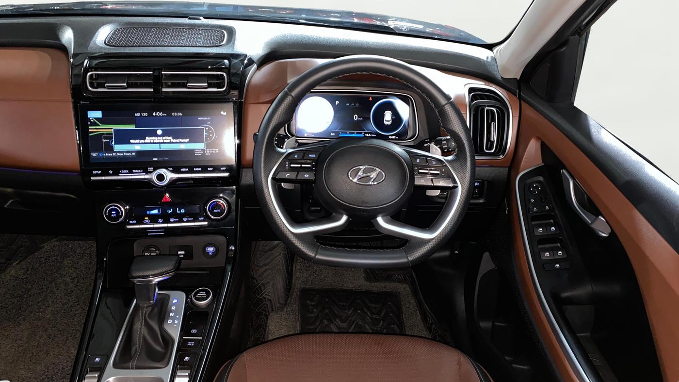 2021 Hyundai ALCAZAR 2.0 SIGNATURE (O) AT 7STR, Petrol, Automatic, 13,147 km, Steering Wheel Close Up
