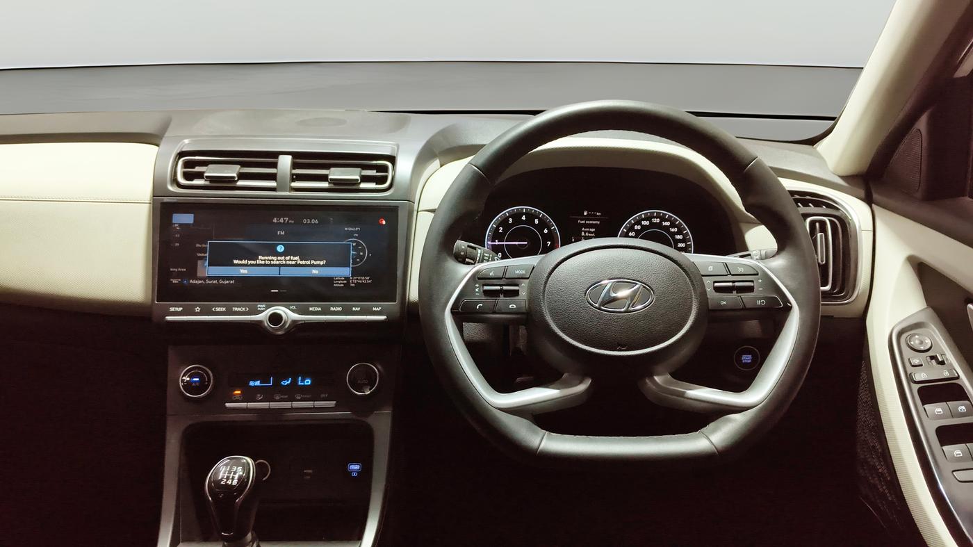 2022 Hyundai Creta SX 1.5 PETROL, Petrol, Manual, 11,918 km, Steering Wheel Close Up