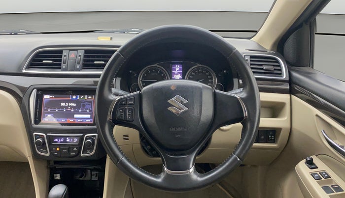 2018 Maruti Ciaz ALPHA  AT 1.4  PETROL, Petrol, Automatic, 65,087 km, Steering Wheel Close Up