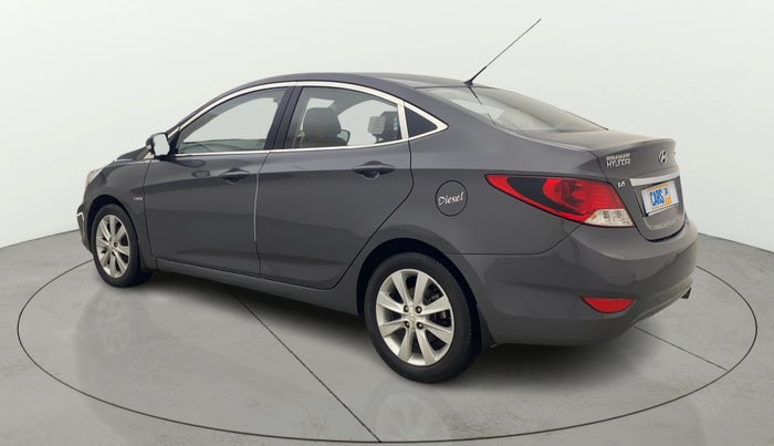 2012 Hyundai Verna FLUIDIC 1.6 CRDI SX, Diesel, Manual, 94,556 km, Left Back Diagonal
