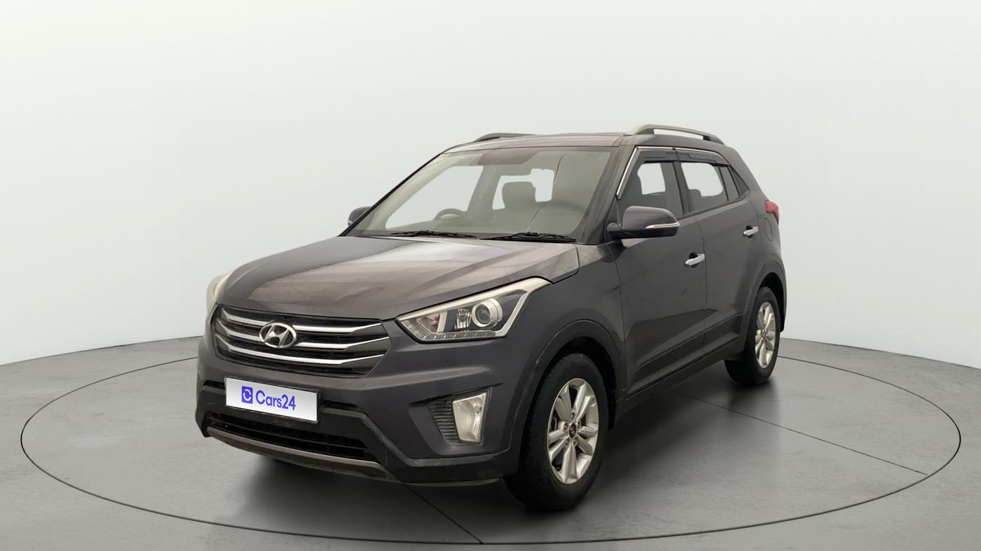 2016 Hyundai Creta SX PLUS 1.6 PETROL, Petrol, Manual, 1,12,799 km, Left Front Diagonal
